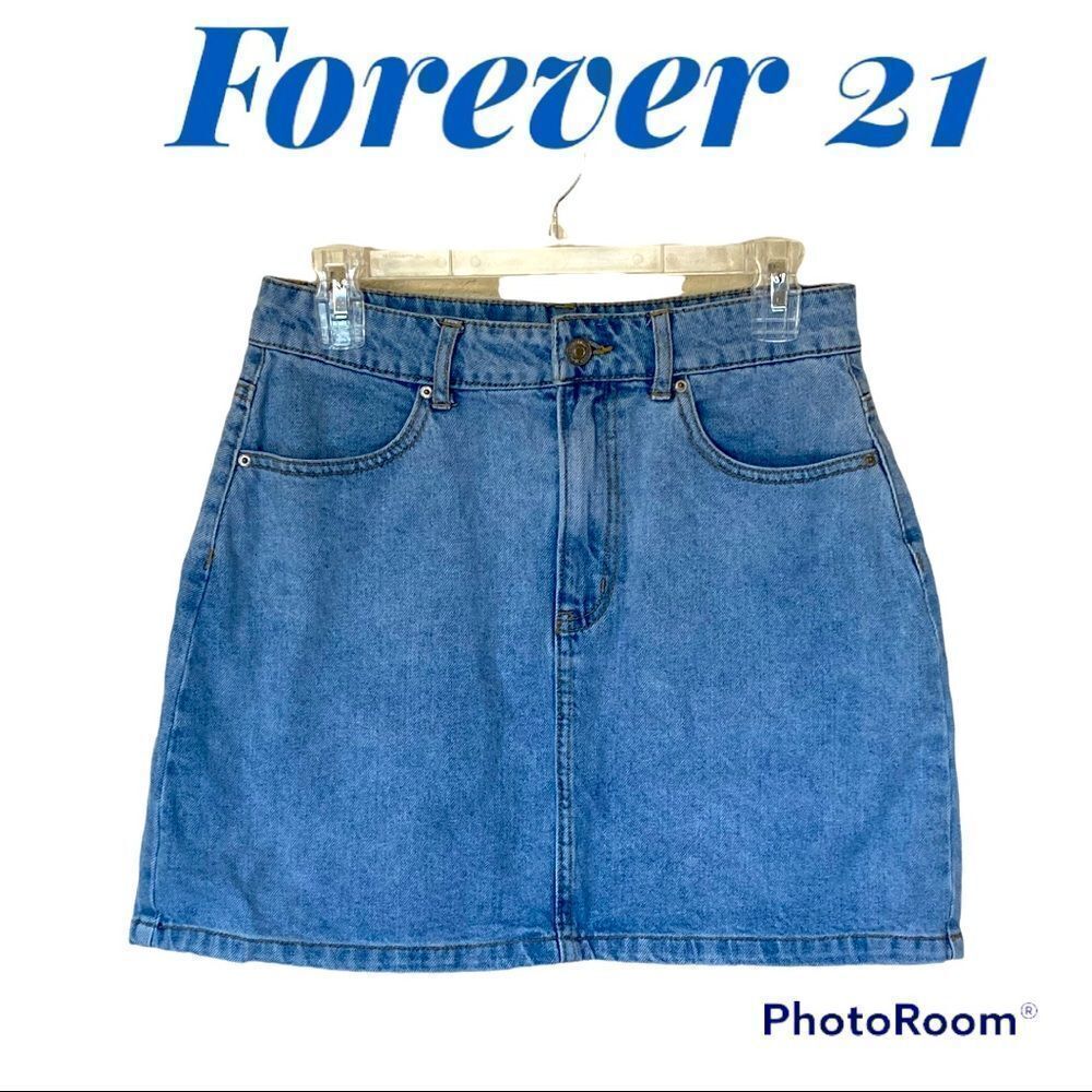 Forever 21 Denim Jean Mini Skirt